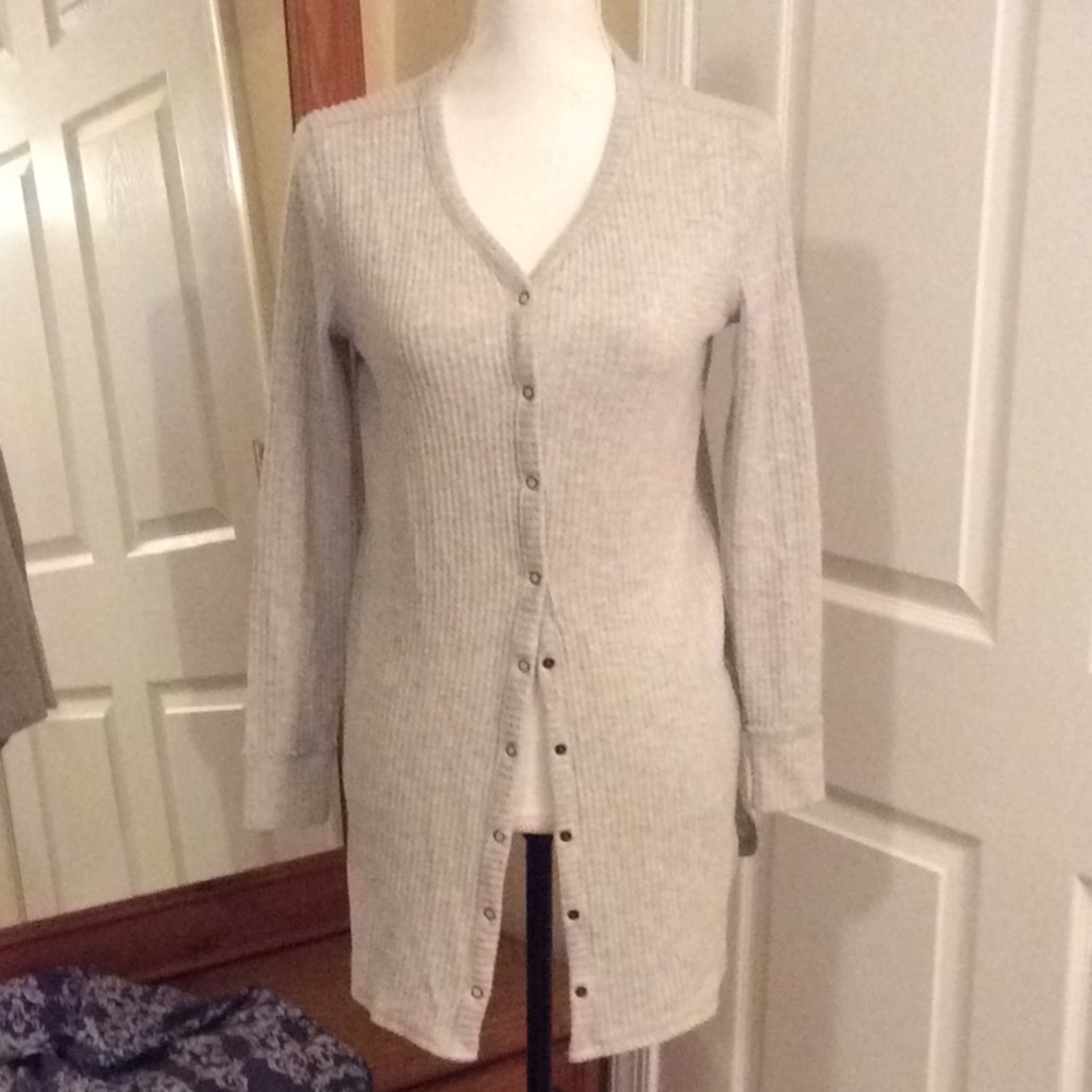 Lightweight long line cardigan